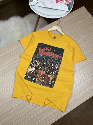 The Warriors Movie Graphic T-Shirt Men's Size M Yellow Gildan Cult