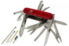 New Victorinox Swiss Army 91mm RUBY RED SWISSCHAMP Knife 1.6795.T  53506   