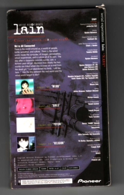 Serial Experiments Lain Vol 1 VHS English Dubbed RARE | eBay