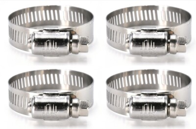 Jolly 4 SAE Size 36, 1-3/4'' to 2-3/4'' All 300 SS Worm Drive Hose Clamps JW036S