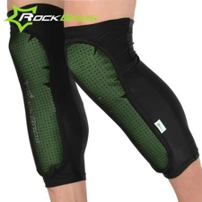 RockBros Cycling Knee Pad Shin Pad Calf Guard Protector Leg Sleeve Black Green