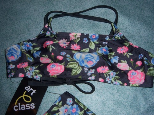 NWT GIRLS ART CLASS 2 pc Floral SWIMSUIT SIZE M 8 - Picture 2 of 7