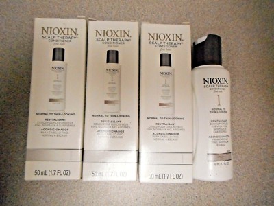 3PCS NIOXIN SCALP THERAPY CONDITIONER #1 FOR FINE HAIR NORMAL THIN LOOKING NIB