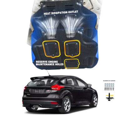 For Ford Focus ST 2014-2017 Under Engine Splash Guards Front Engine Mud Flaps