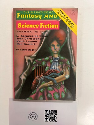 Magazine Of Fantasy & Science Fiction December 1972 Digest Size Book 34 J213
