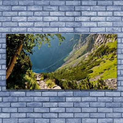 Tableau Photo Sur Toile - Motif Nature Sentier Arbres - Dimensions 140x70 Cm - Neuf Sous Emballage - Marque Tulup