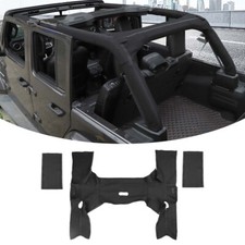 Roof Roll Bar Cover Padding Protect Kit Fabric For Jeep Wrangler Jl 2018 4door