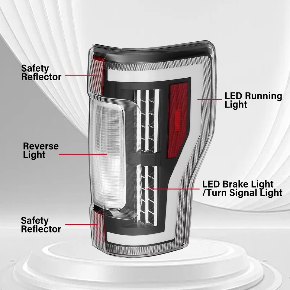 For Ford F250 F350 F450 Super Duty 2017 2018 2019 Sequential LED Tail Lights L+R Foto 2 de 4