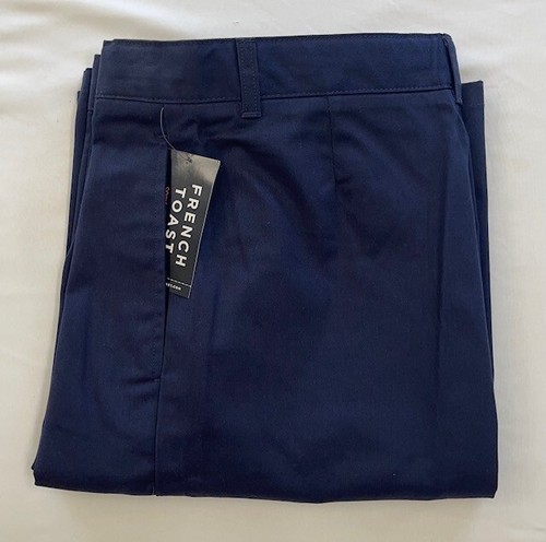 French Toast Boy's Short, School Uniform Size: 20 Adjustable Waist Twill Pleated - Picture 3 of 7