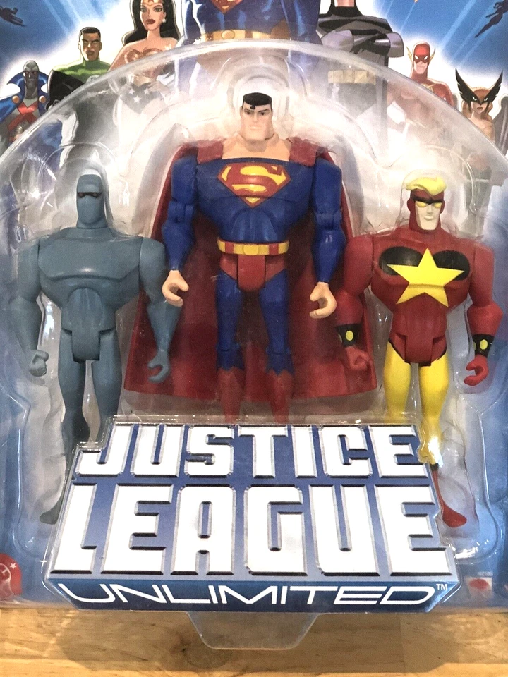 NUEVAS FIGURAS DE ACCIÓN MATTEL 2003 Y 2004 SUPERMAN DC COMICS LIGA DE LA JUSTICIA SIN USAR, EN CAJA Foto 3 de 4