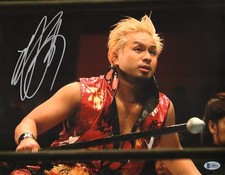Yoshi-Hashi Signed 11x14 Photo BAS Beckett COA New Japan Pro Wrestling Picture A