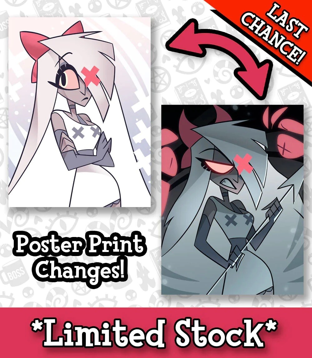 カード・フォト・ブロマイド HAZBINHOTEL Lenticular poster Vaggie 2021 Hazbin Hotel VAGGIE Official Lenticular Changing Poster