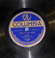 COLUMBIA  A1989  PEARL OF THE HAREM  THE MOTOR MARCH   FRED VAN EPS  78 RECORD