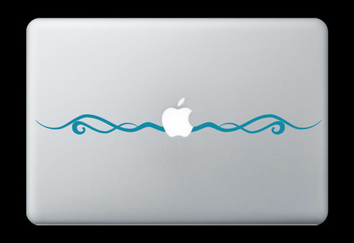 Design Vine Floral Decal Sticker Apple Mac Book Air/Pro Dell Laptop Graphic - Afbeelding 1 van 3