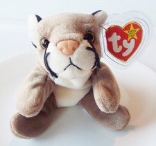 TY BEANIE BABIES BABY ORIGINAL CANYON THE COUGAR 98 PE RETIRED NO STAMP  ERRORS