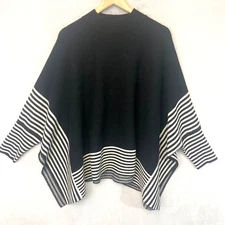 P Luca Milano Dolman Sleeve Sweater Womens Large / XL Boho Cape Pullover Poncho