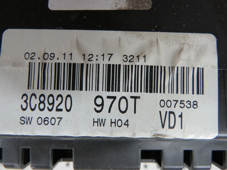 Volkswagen CC 2012 velocímetro clúster 78738 millas OEM Foto 3 de 3