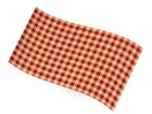 Red Gingham/Kraft Printed Tissue Paper 20 x 30" 500 x 750mm 18gsm