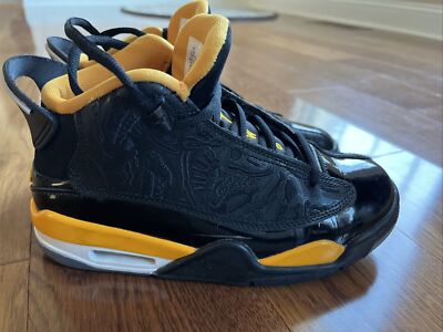 Jordan Big Kids Dub Zero Sneakers,Black/Taxi-white 3.5Y