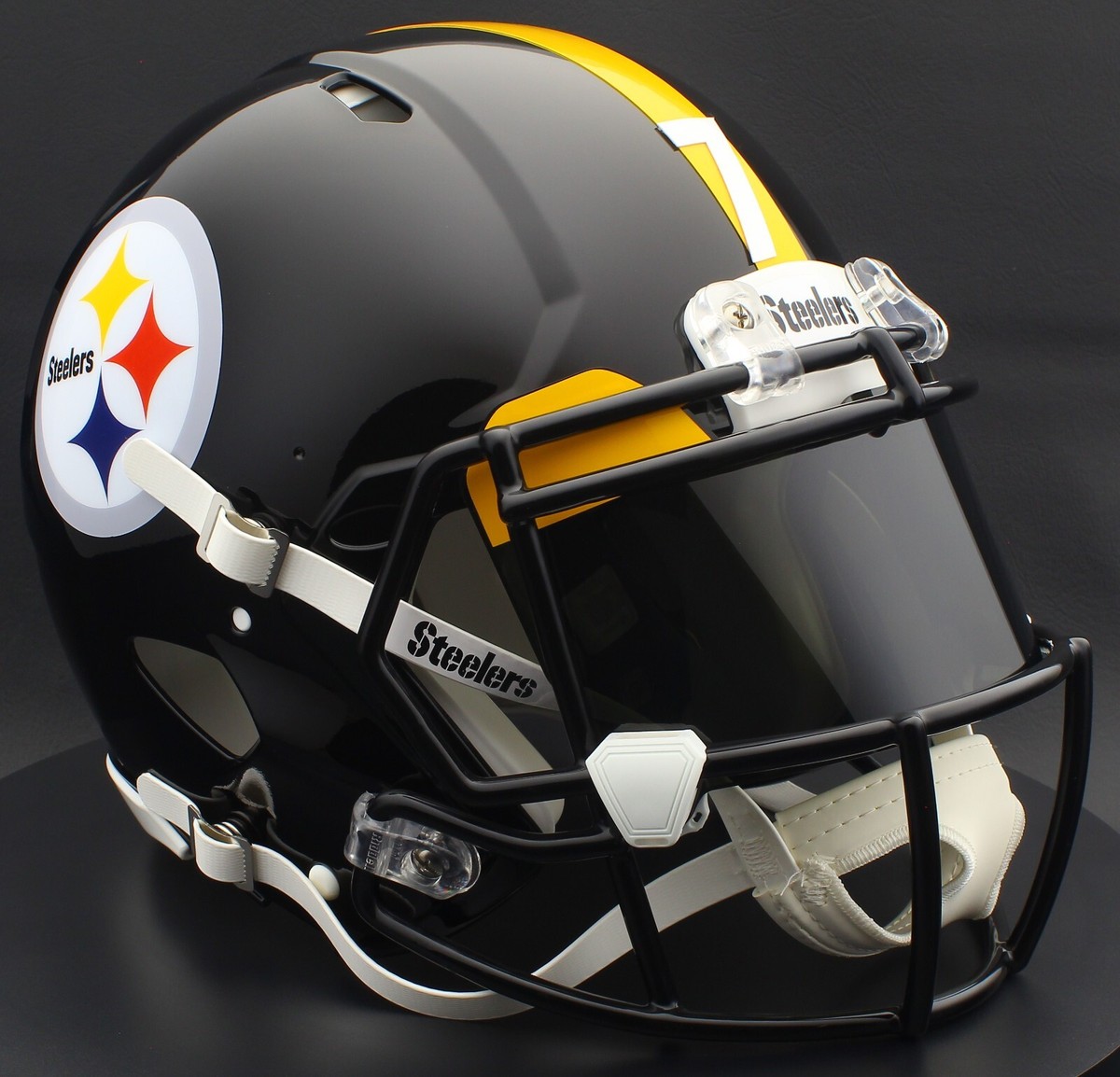 CUSTOM*** PITTSBURGH STEELERS Full Size NFL Riddell SPEED Football