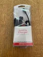 Verizon Universal Cell Phone Vehicle Car Charger with Mini-USB Port New in Box