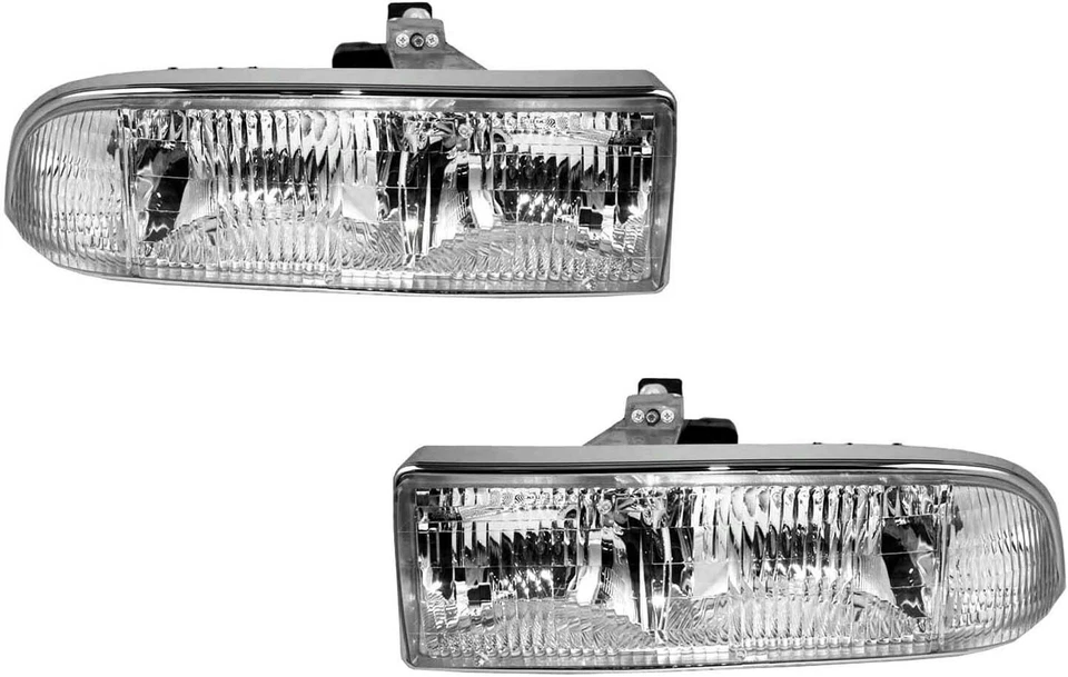Headlights For 1998-2005 Chevy Blazer S10 Composite Left Right Pair Foto 2 de 4