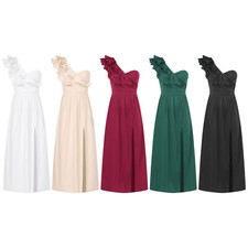 Womens Ball Gown Long Costume Formal Dress Flower Long Skirt Maxi Partysuit