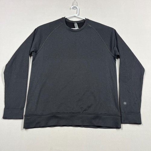 Lululemon Pullover Engineered Warmth Crew Neck Black Pullover Mens Large L