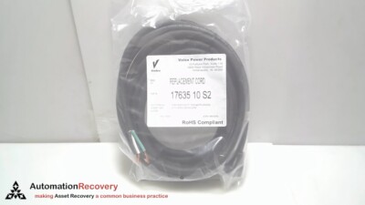 VOLEX 17635 10 S2, REPLACEMENT POWER CABLE 17635 10 S2  , NEW #314298