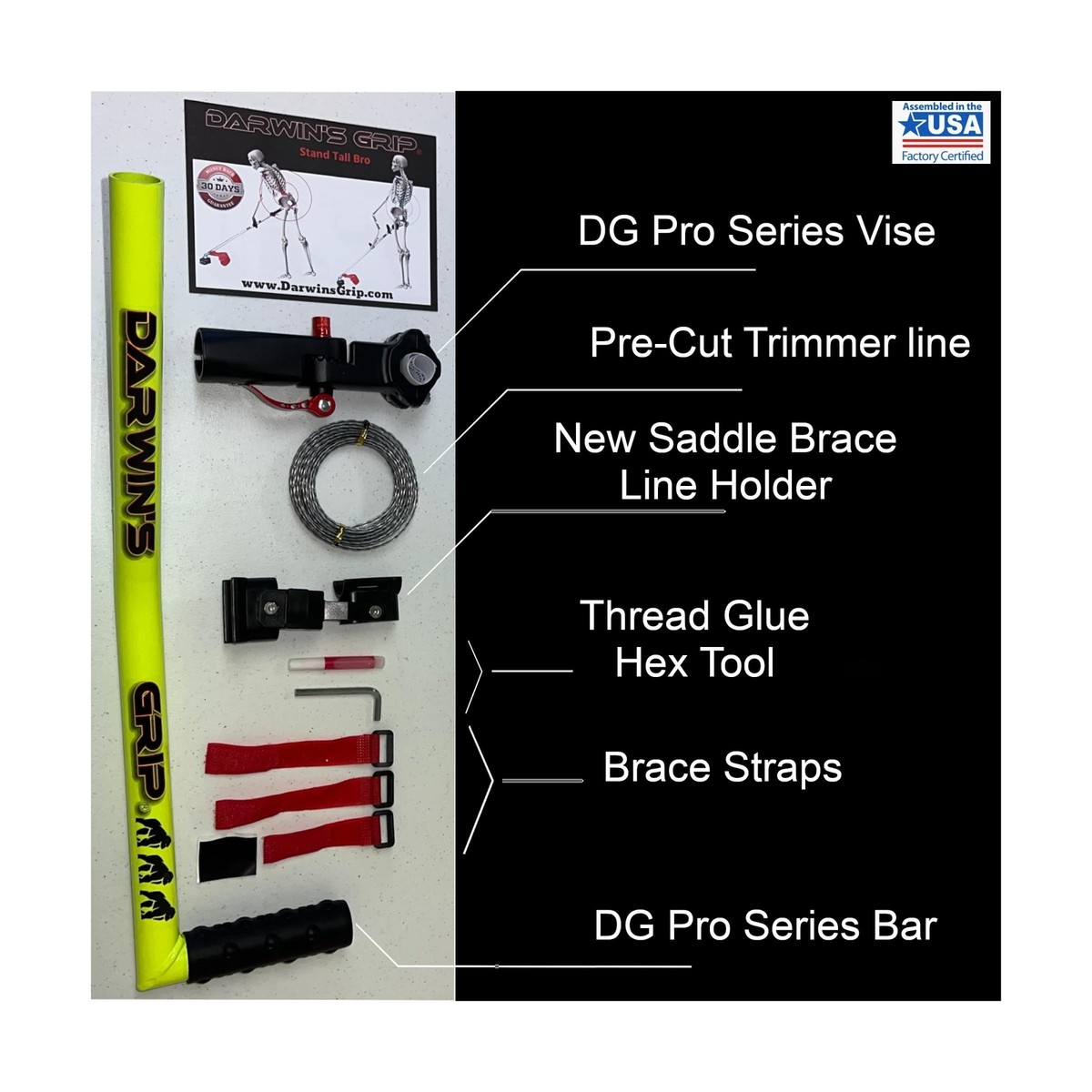 The Darwin's Grip Weed Eater Extension Handle Monkey Grip for