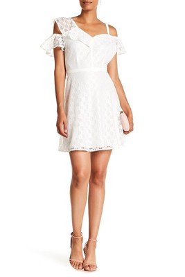 Cold-Shoulder Lace White Dress | eBay