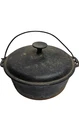 Wagner Ware Griswold 5 Qt Dutch Oven 10" Cast Iron Camp Pot Bail Handle Vtg USA