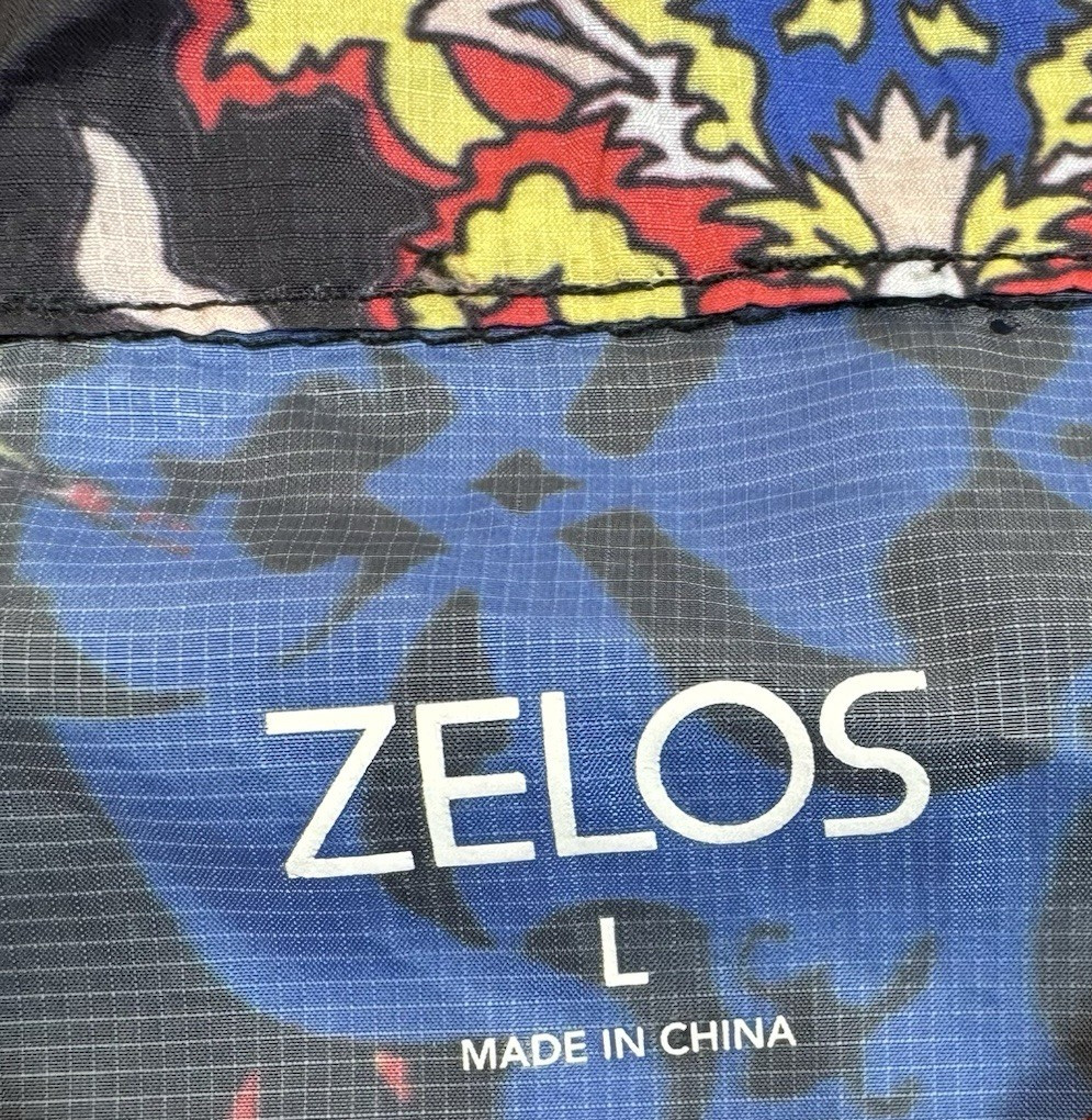 Zelos Multicolor Jacket Geometric Long Sleeve Zip… - image 5