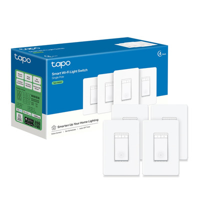 Tp-Link  Smart Dimmer Switch, Single Pole, Neutral Wire Required, 2.4Ghz Wi-Fi L