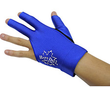 HAN'S DELTA 061-012-BL Branded Billiard Pool Cue Glove Left Hand - Blue