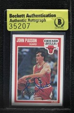 BAS 1989-90 Fleer John Paxson #22 Authentic Auto 3c7