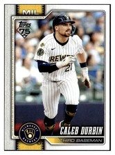 Caleb Durbin 2026 Topps #297 Milwaukee Brewers Baseball *349