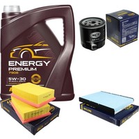 SCT Inspektionspaket 5L Mannol Energy 5W-30 FüR VW Golf IV 1.4 16V 1.6 Lupo Polo