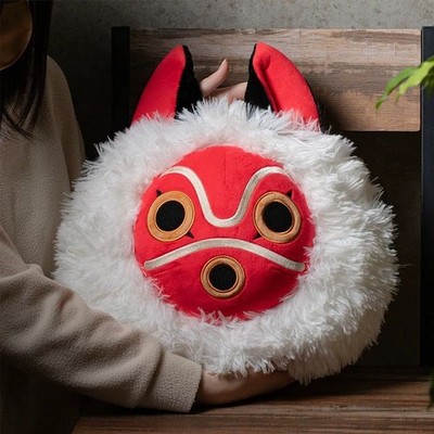 Studio Ghibli Princess Mononoke mask cushion New 45cm pillow