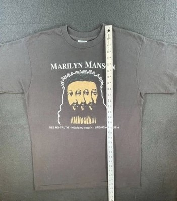 Vintage Marilyn Manson Believe Tour T Shirt style Tultex black