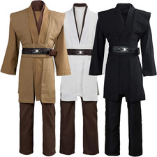Men's Hooded Tunic Robe Cosplay Costume Set for Halloween Celebrations