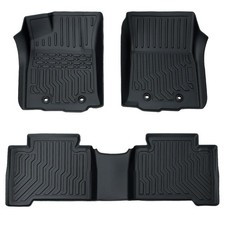 All Weather Rubber Floor Mats Compatible with 2018-2023 Toyota Tacoma 3Pcs Car