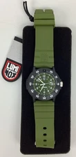 Luminox Original Navy Seal EVO Military Rubber Band Green Watch
