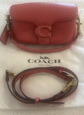 Coach Cloud Tabby Mini Handbag with Shoulder Strap / Hot Pink