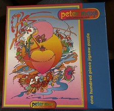 Peter Max Heart (Orange) Jigsaw Puzzle 100 Pieces SEALED Ceaco Made in USA