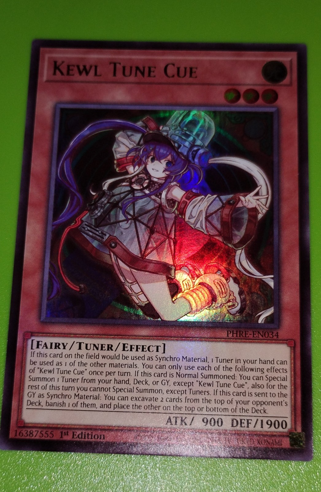 Kewl Tune Cue PHRE-EN034 YuGiOh Phantom Revenge trading card — raw and PSA graded price guide