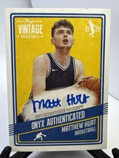2021-22 Onyx Vintage #VAMH Matthew Hurt Blue Signatures