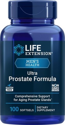 Prostate Support Supplement 100 Softgels Natural Formula Life Extension
