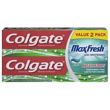 Colgate Max Fresh Whitening Toothpaste with Mini Breath 1 Ounce (Pack of 12)  1.30 per gallon