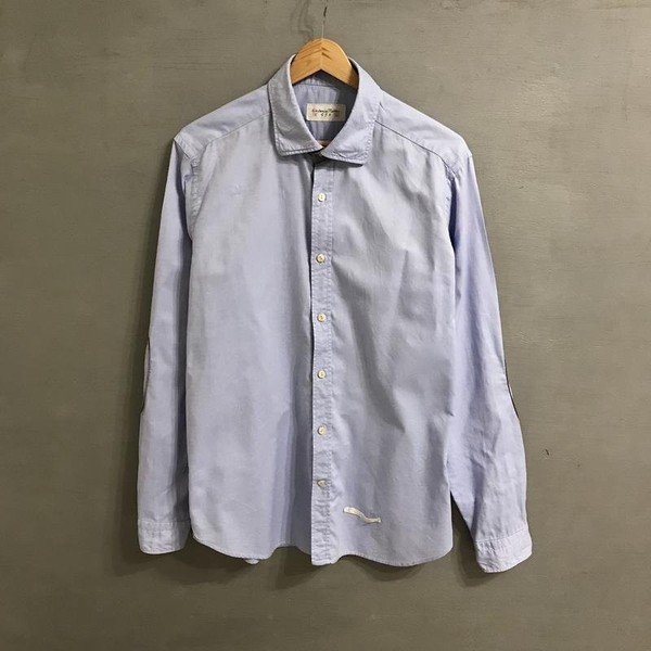 Men Tintoria Mattei 954 Shirt Blue Cotton 40 /L /